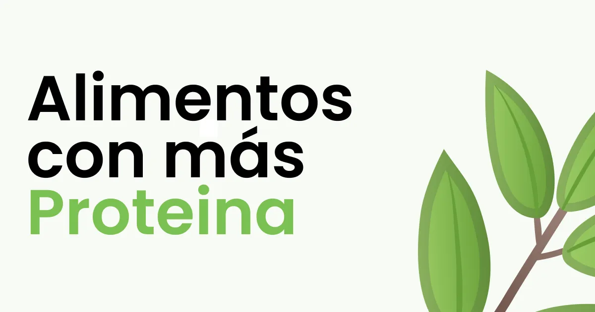 Alimentos veganos con más proteína por cada 100g