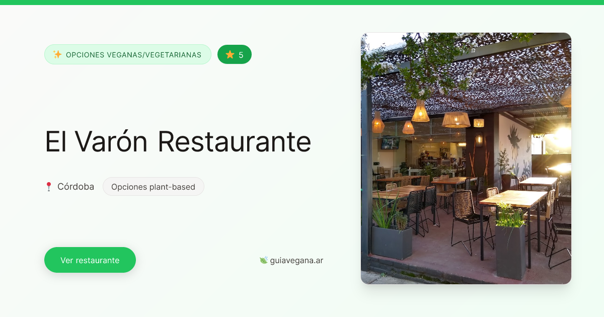 Menu Varon El Varón Restaurante en Córdoba (Menú y contacto)